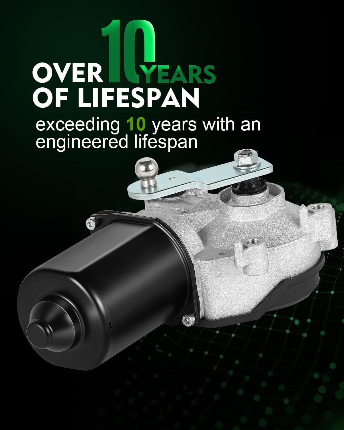 88958371 Front Windshield Wiper Motor Fit for:-Chevy for:-GMC Silverado Sierra 1500 2500 3500, Suburban Yukon XL 1500 2500, Tahoe Yukon for:-Cadillac Escalade ESV EXT 2004 with 6-Pin 88958406