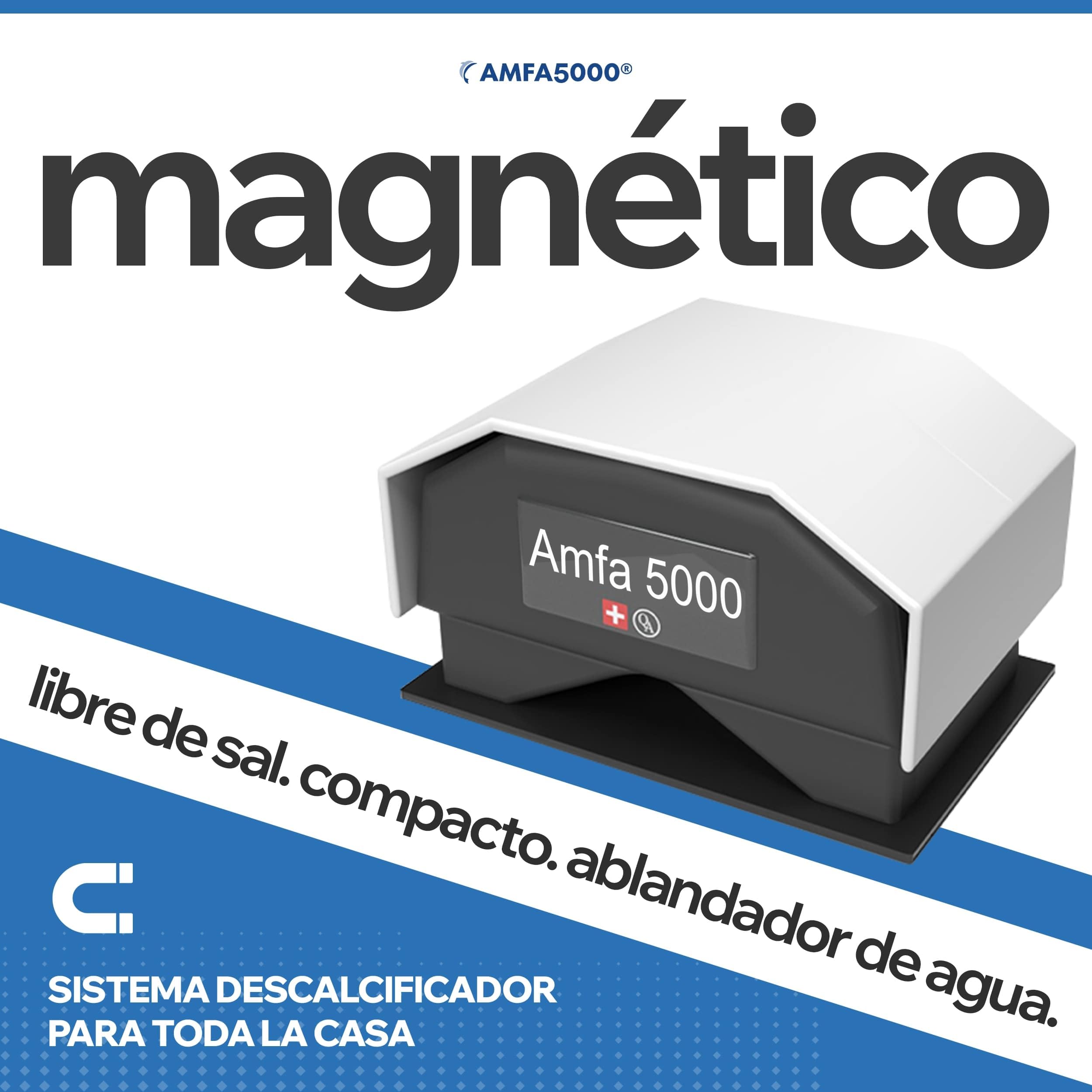 Amfa5000® Descalcificador Magnético sin Sal - Antical Agua Casa | Antical magnético sin sal ni química - protege tuberías, ducha y lavadora - sin mantenimiento