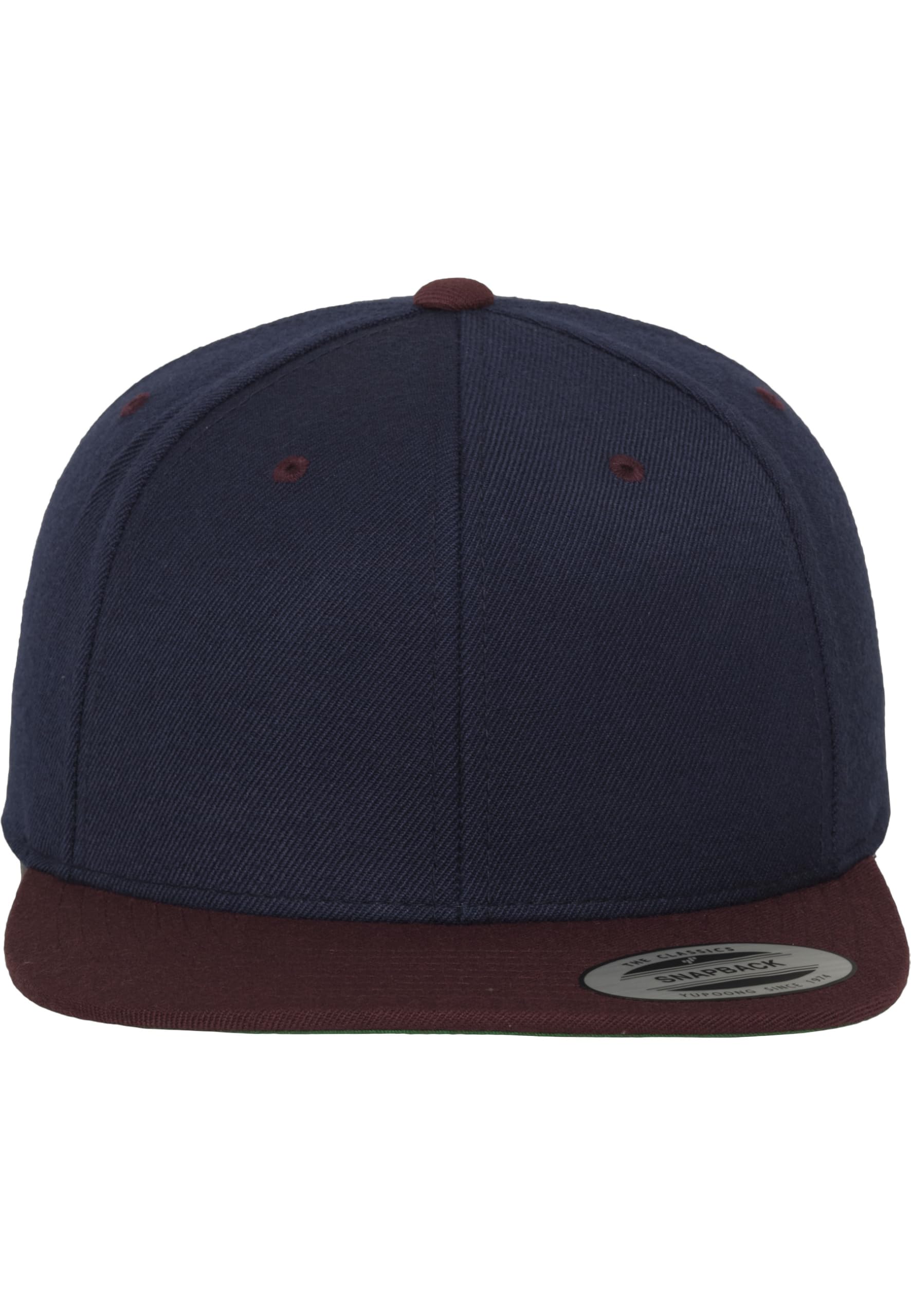 Flexfit Adult Hat Classic Snapback 2 Tone - navy/maroon, one size