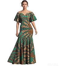 African Dresses for Women Off Shoulder Long Mermaid Dress Evening Party Dress Clothing