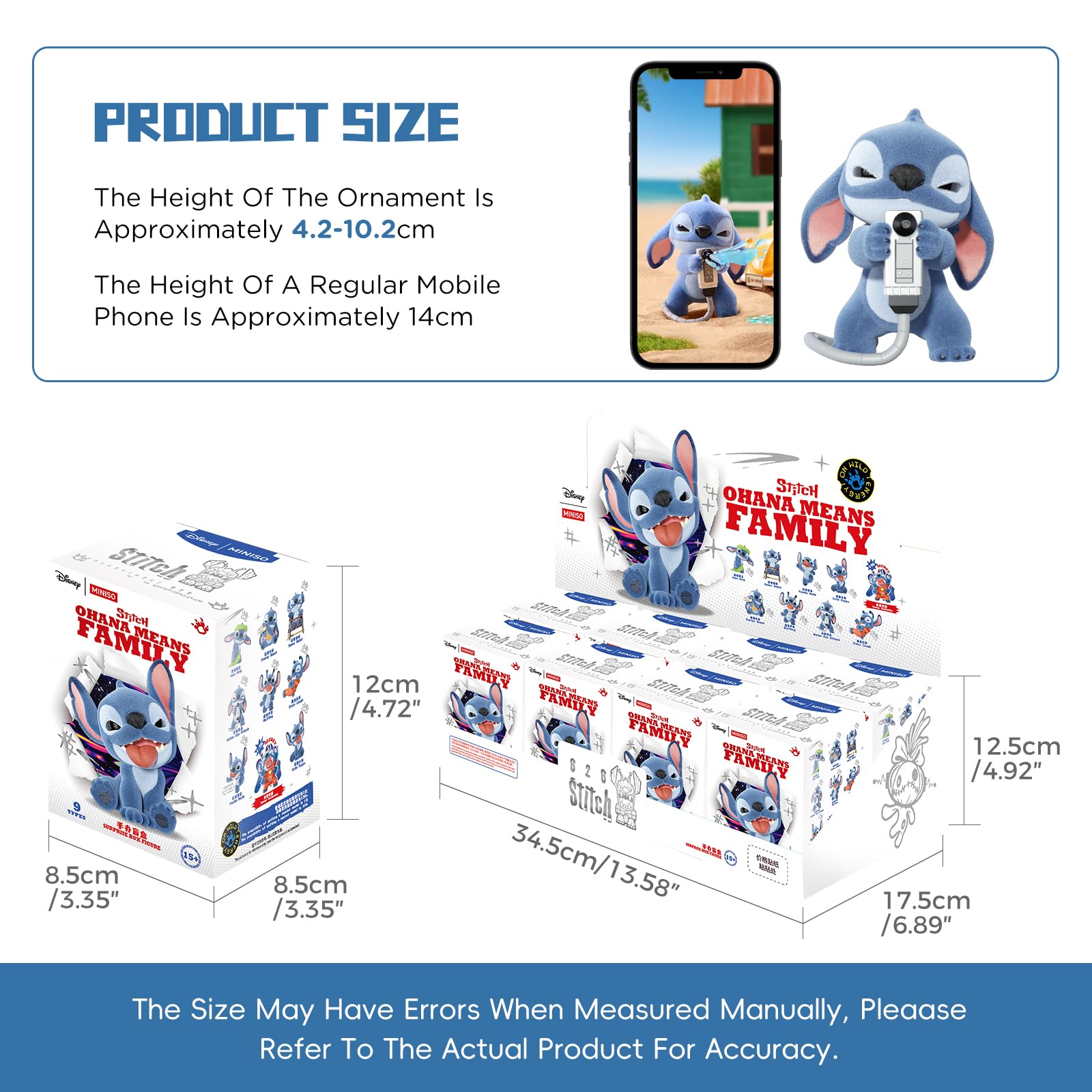 MINISO Disney Stitch Naughty Stitch Series Blind Box Figures