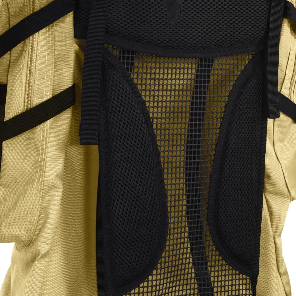Zaino da escursionismo in tessuto Oxford da 60 l, impermeabile, con spallacci imbottiti regolabili, struttura in metallo, versatile, per attività all'aperto, escursionismo, campeggio, trekking