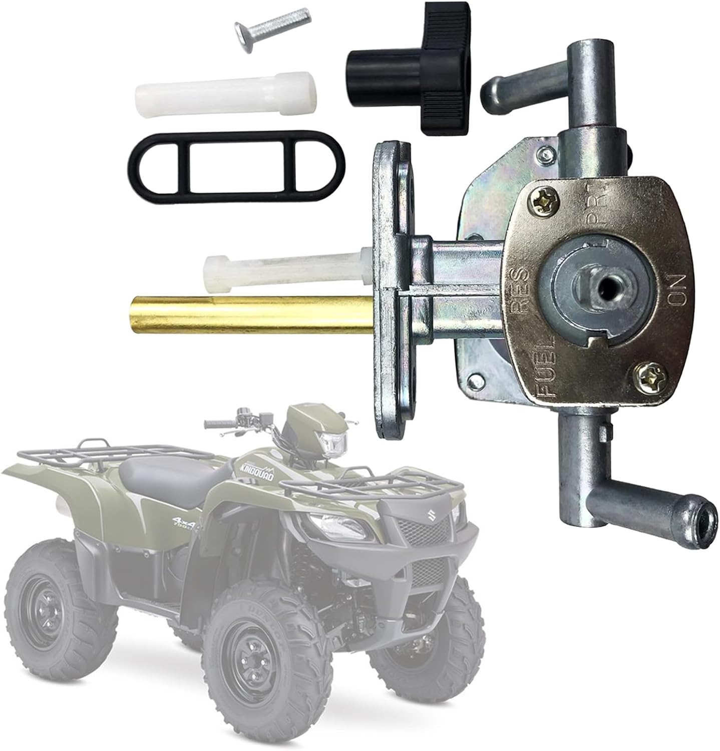 Gas Tank Fuel Cock Petcock Valve Replacement for 44300-38F02 44300-38F00 Fit for 2002-2007 Suzuki Eiger 400 LTF400 LT-A400F LT-F400F