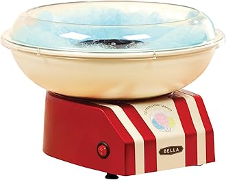 BELLA 13572 Cotton Candy Maker, Red and White