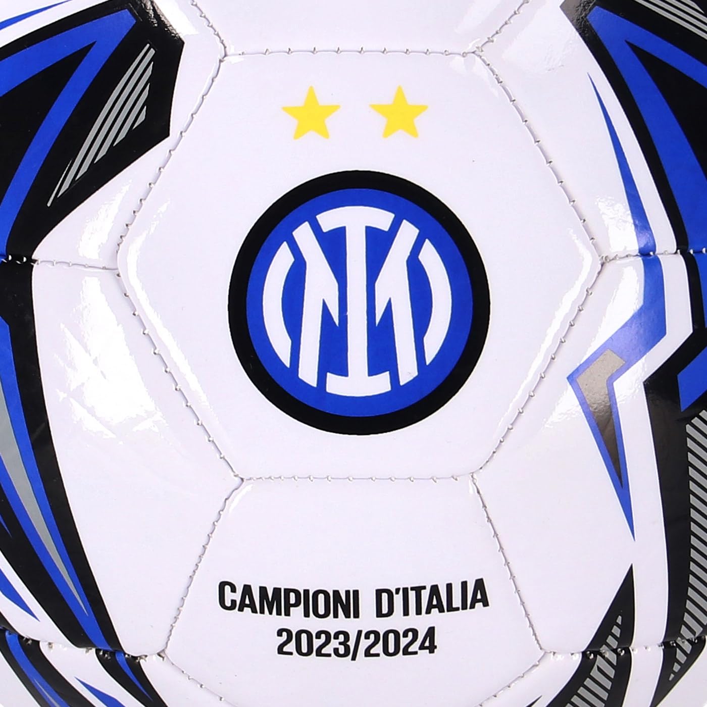 IM Balón Campeones de Italia 2023/24 Tamaño 2, Fútbol Inter Juventud Unisex, 2Stars