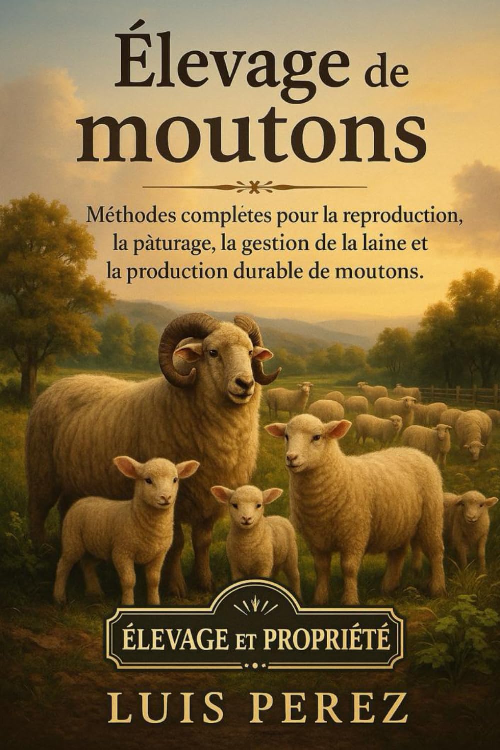 ÉLEVAGE DE MOUTONS: Méthodes complètes pour la reproduction, le pâturage, la gestion de la laine et la production durable de moutons.