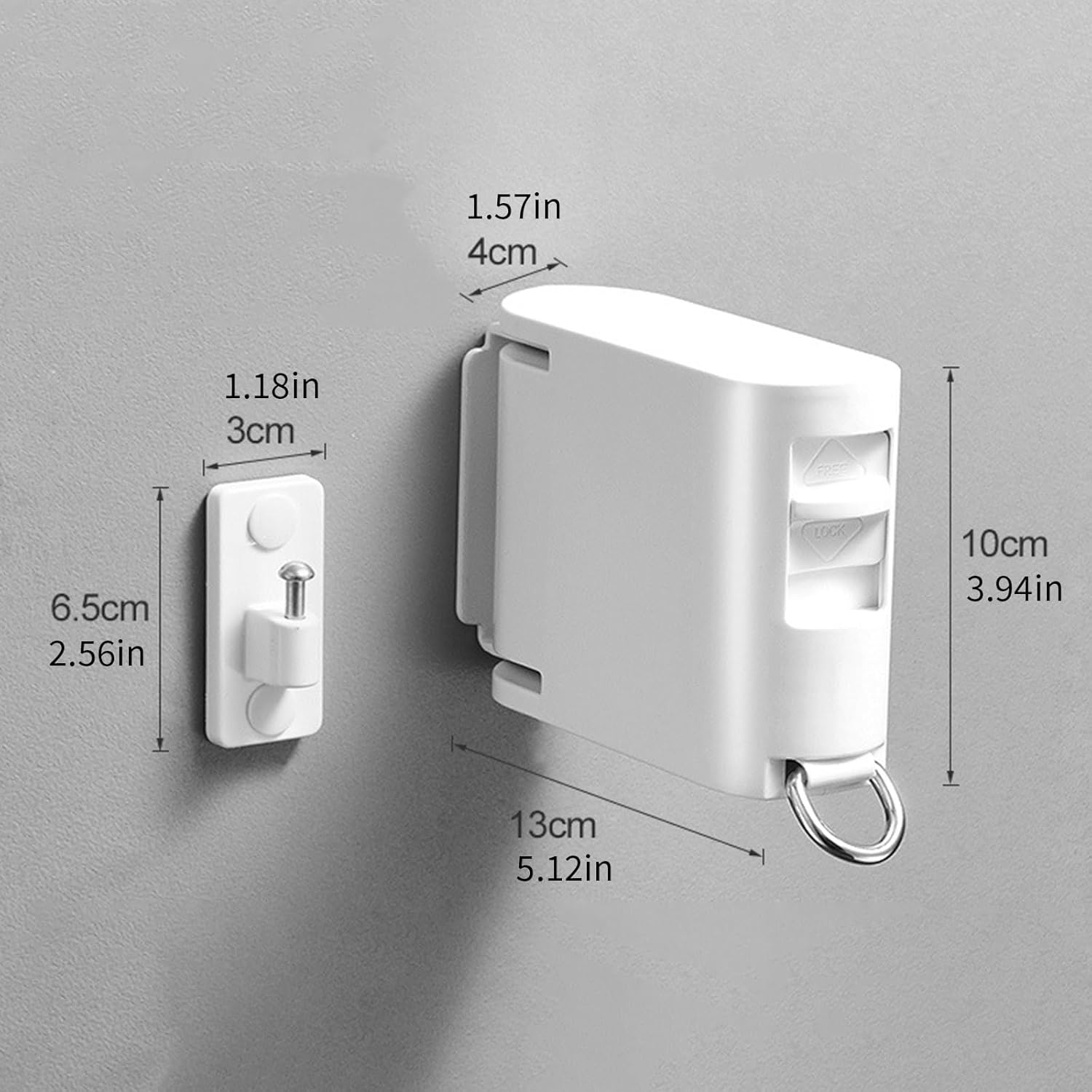 Strong Retractable Clothesline with Concealed Storage Systems and Heavy Duty Construction Clothes Hanger for Daily Use Space Saving Clothes Dryer