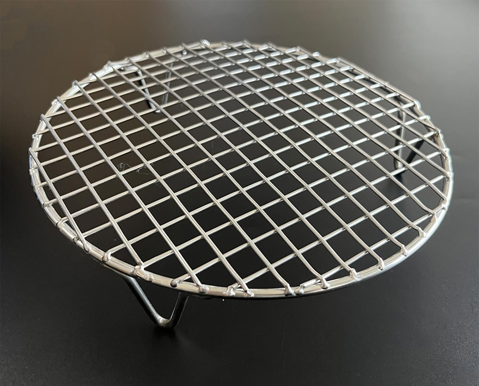 Estante de cocina de 6.5 pulgadas con patas de 1.8 pulgadas de altura de acero inoxidable 304 para hornear y enfriar, utensilios de cocina aptos para freidora de aire, olla a presión 5
