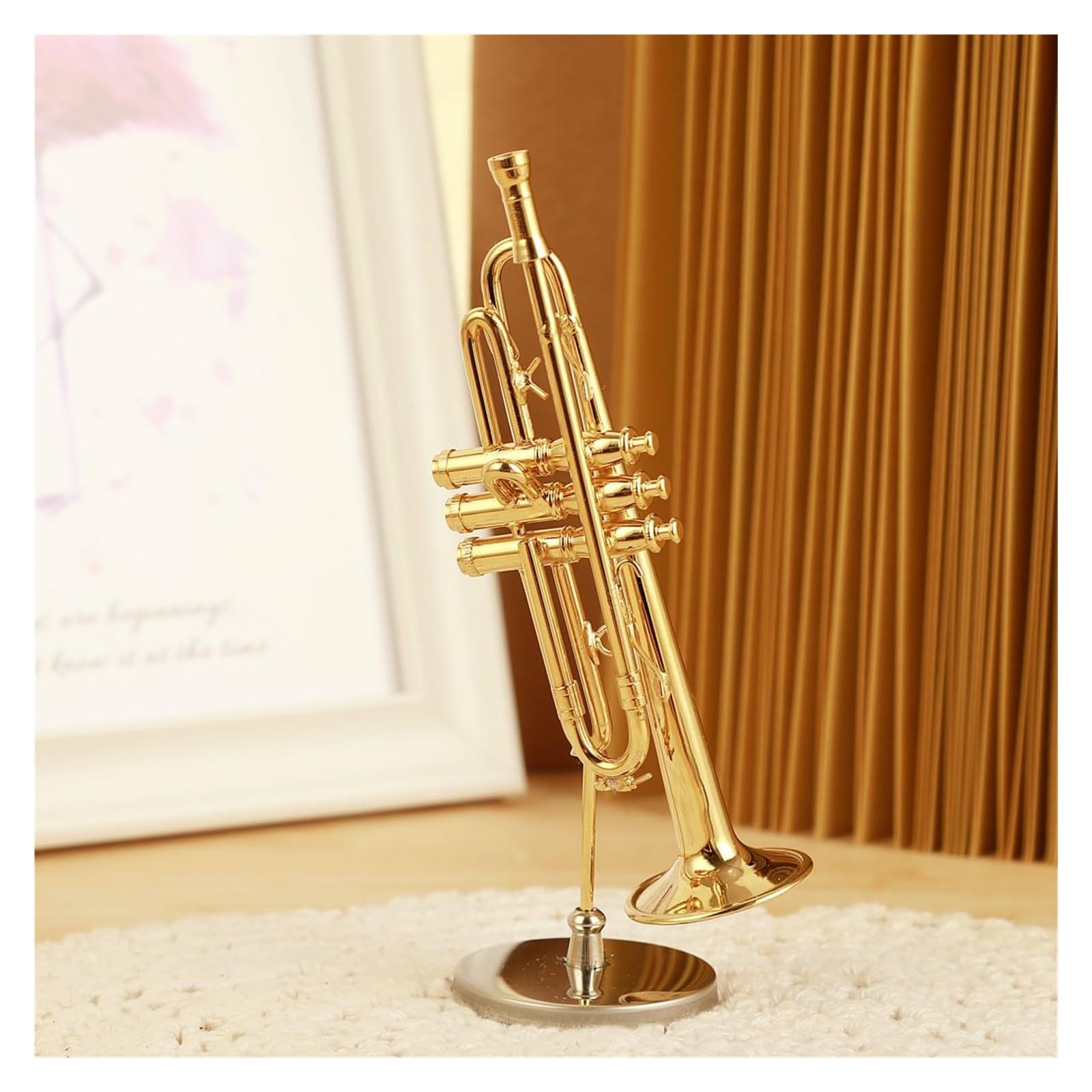 Ozdoba Na Instrument Model Instrumentu Dętego Trąbka Waltornia Puzon Saksofon Flet Klarnet Fagot Ozdoby Modelowe(12cm)
