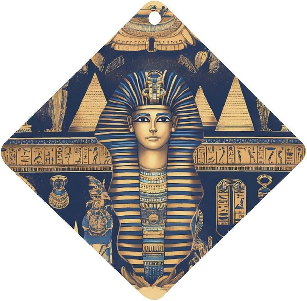Egyptian Tradition Pattern Car Air Freshener Hanging Car Scent Cards Decor Interior Accessories