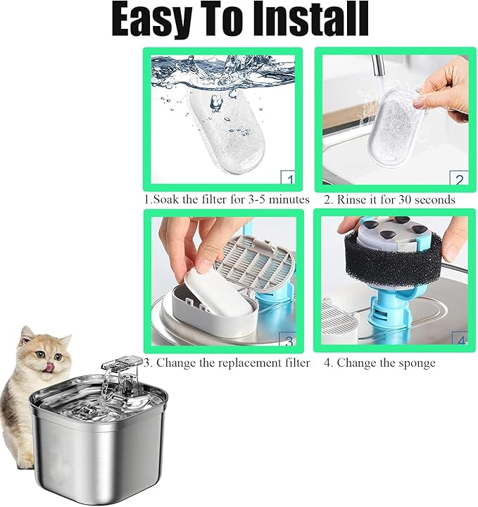 Filtros para Fuente de Agua para Gatos, 20 Piezas miniatura 7