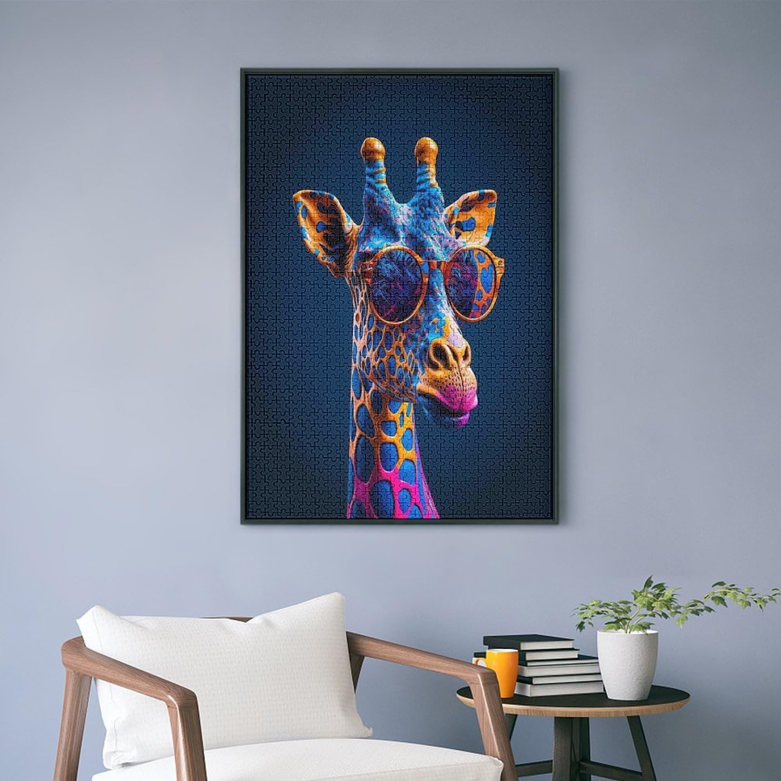 Puzzle Difficile 1000 Pezzi Per Adulti – Impossible Impuzzibles: Giraffa, 66x50 Cm – Sfida Estrema E Regalo