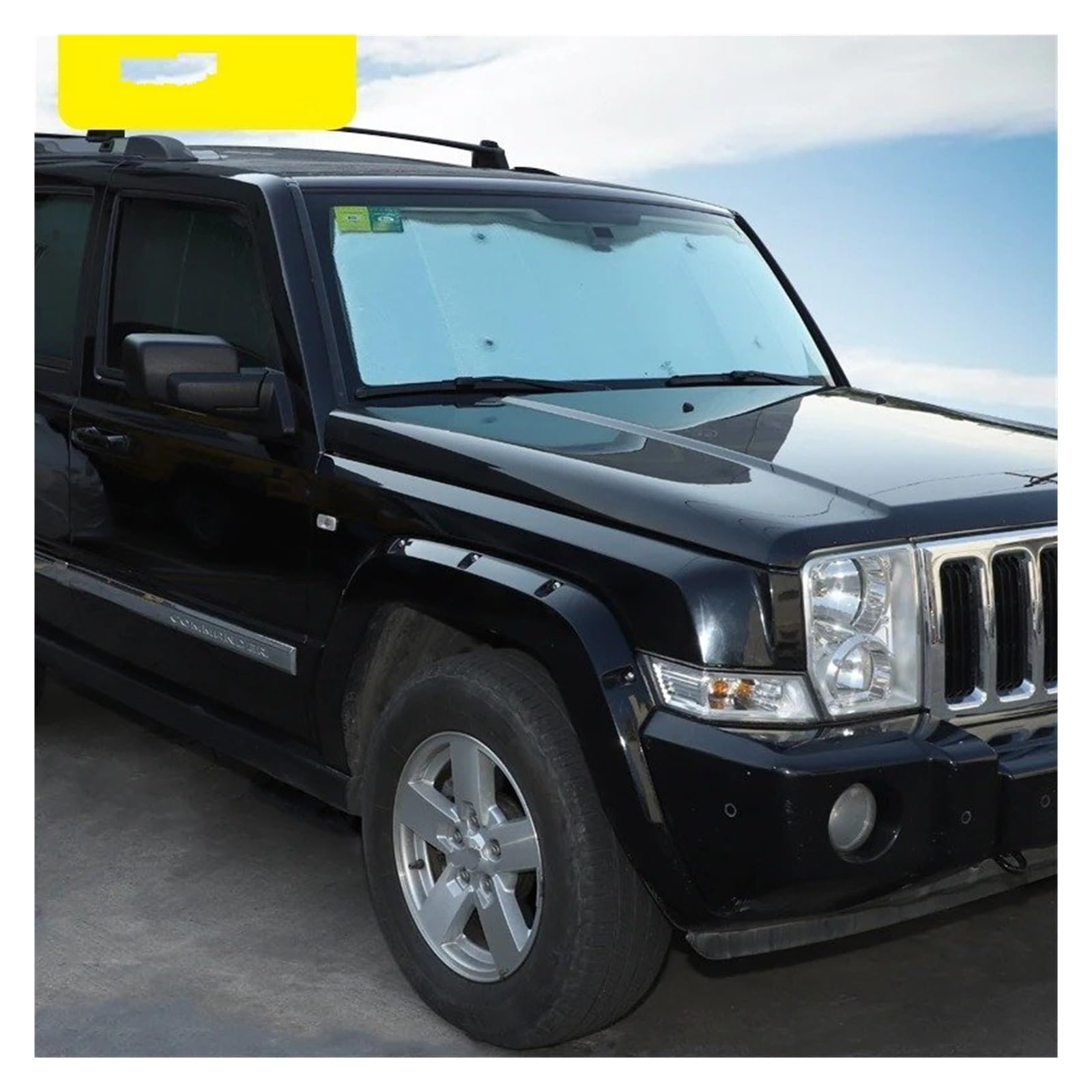 Parasol Delantero Coche Parasol Ventana Parabrisas Delantero Trasero Coche Cubierta Protectora Visera Sol para Jeep para Grand para Commander 2006 2007-2010