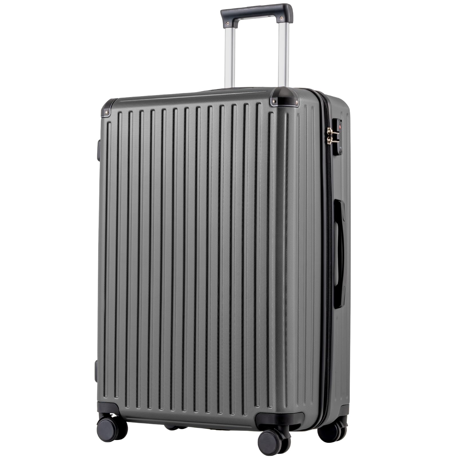 COOLIFE Koffer Trolley-Koffer Hartschalen-Koffer Rollkoffer Reisekoffervon ABS-Material mit TSA-Schloss Teleskopgriff und 4 Zwillingsrollen