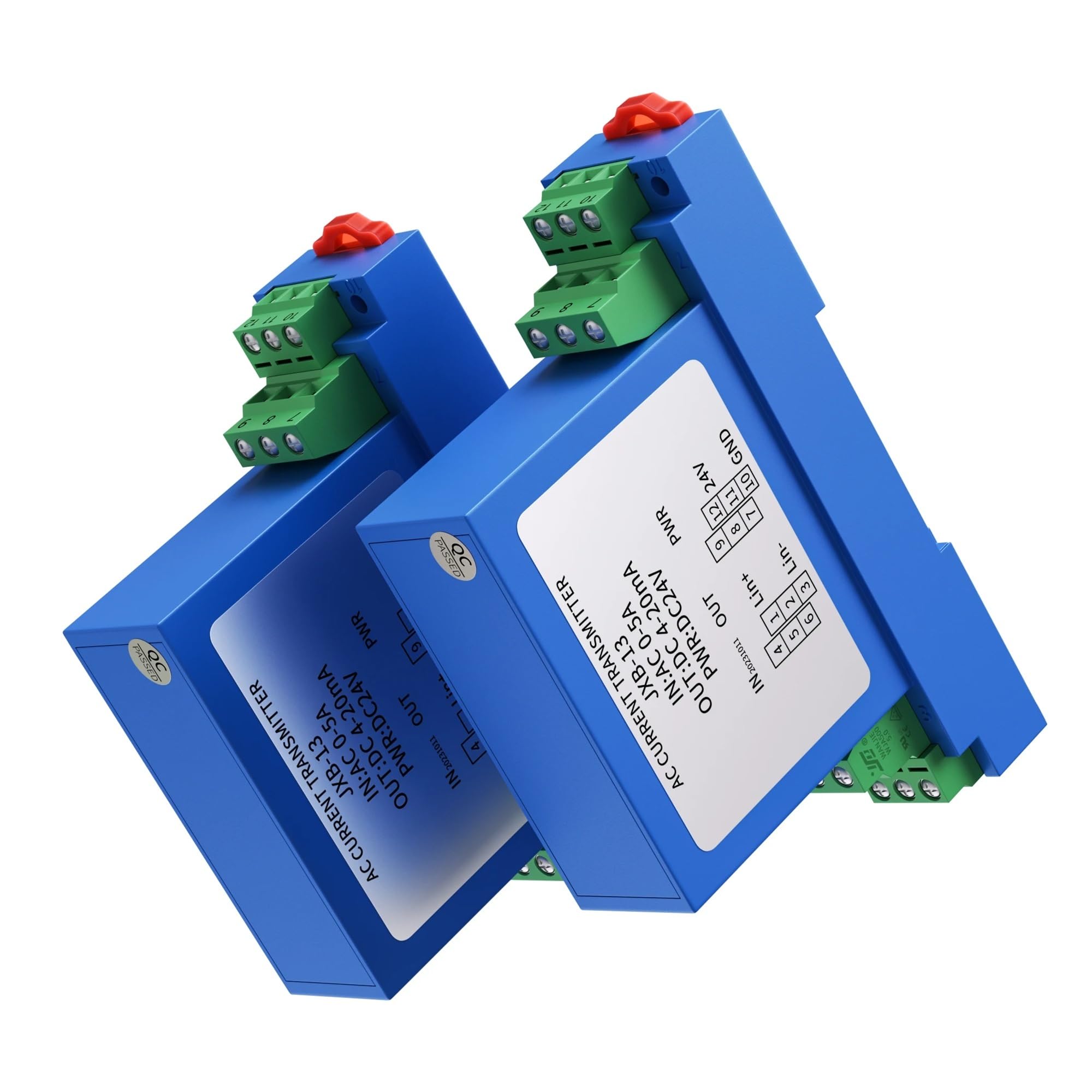 Transductor de corriente JXK-21 0-1A 0-5A 0-10A 0-20A a 4-20mA 0-10V 0-5V RS485 Transmisor de corriente CA CC 24V CC(Output 0-10V,Input DC 0-5A)