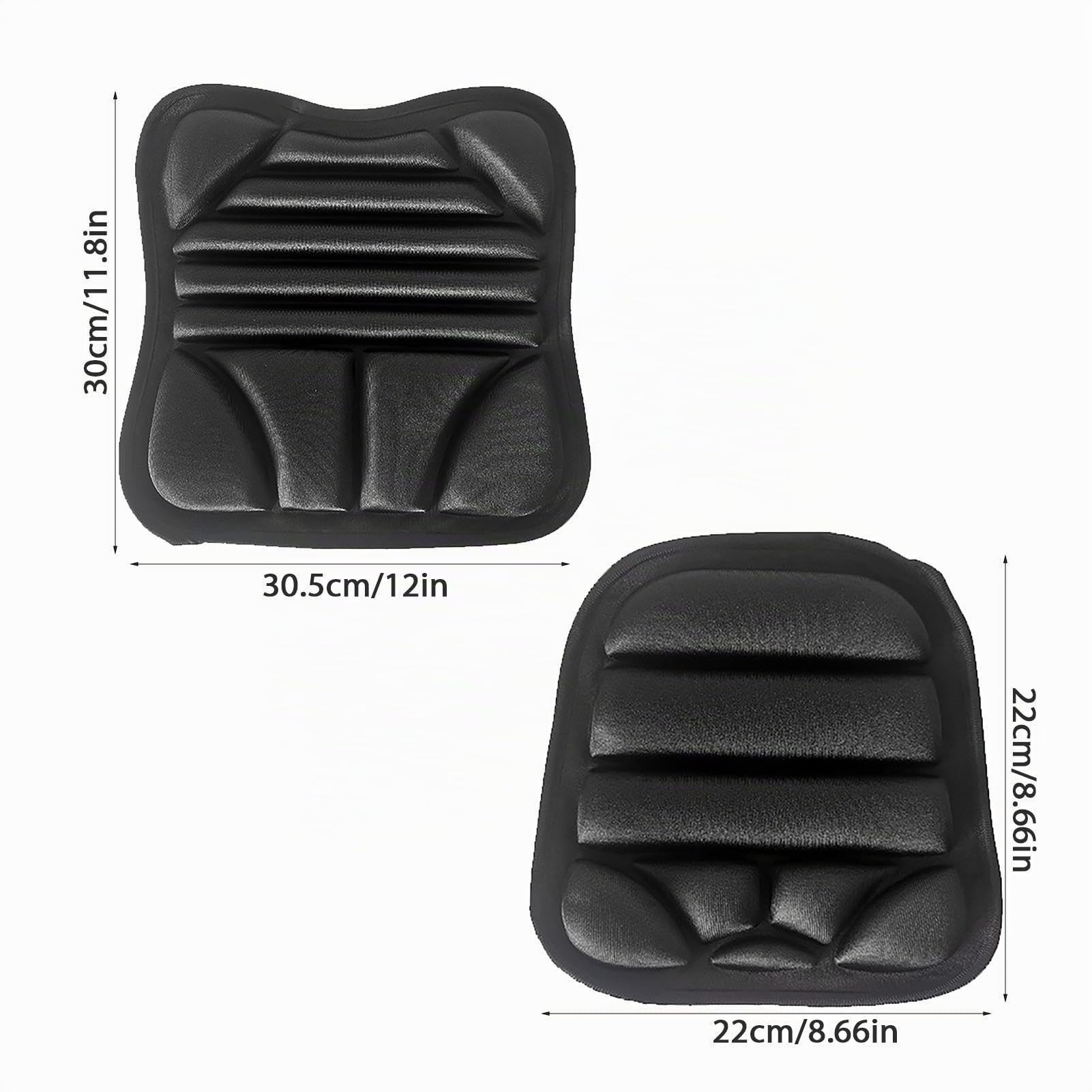 Generico 2 Pezzi Cuscino Sedile Moto, Cuscino Per Sedile In Per Moto, Imbottitura Sella Moto, Coprisella Moto Gel, Moto Viaggio Uomo, Fodera Per Cuscino Per Sedile Universale