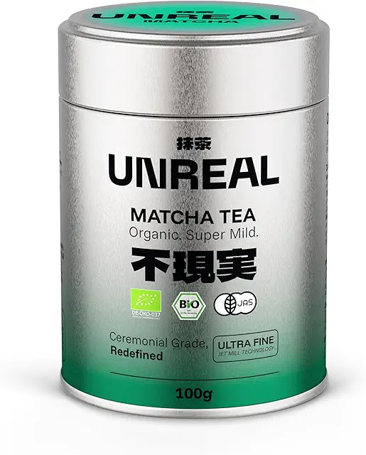 UNREAL® Bio Matcha 100g – Premium Japan Grüntee für Tee & Latte