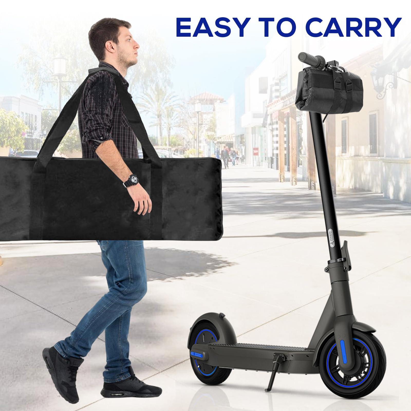 Borsa Di Trasporto Pieghevole per E-Scooter Mijia M365/M365 Pro Xiaomi Segway, 125x53x25CM