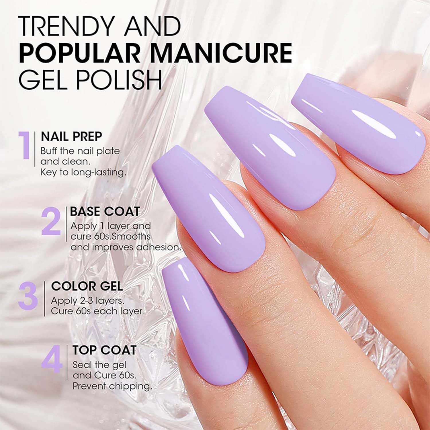 JR Gel Nail Polish Set - Soak-Off UV LED Nail Color