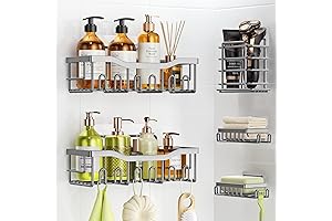 Raidley EasyMount Bathroom Storage Shelf - No Drilling Required