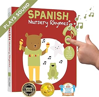 Spanish Nursery Rhymes 2: Bilingual Baby Books in Spanish with English Translation | Learn Spanish for Kids, Spanish Books for Toddlers 1-3 | 6 Canciones Infantiles en Español