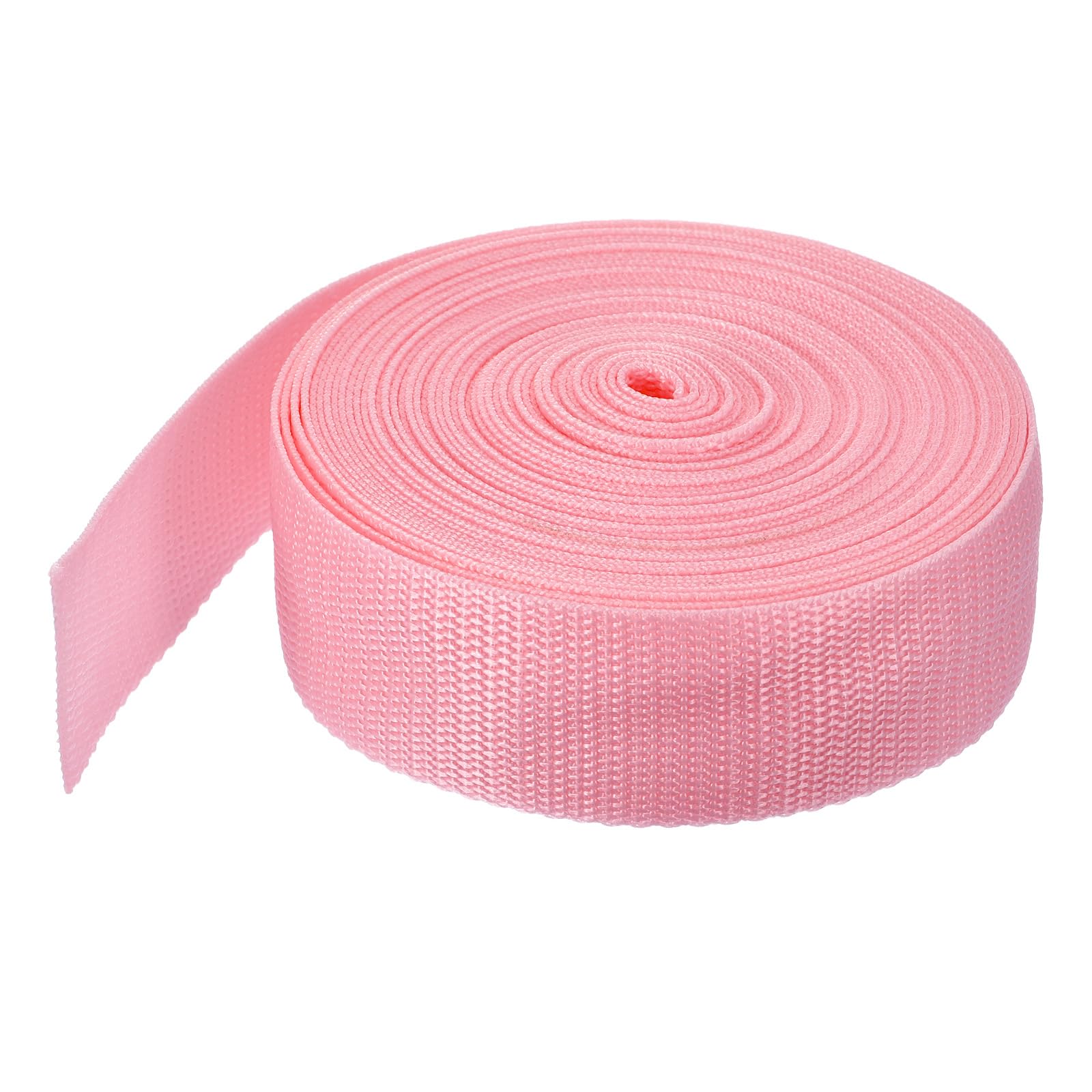 MECCANIXITY Lightweight Polypropylene Webbing Strap 0.8" 10 Yard Backpack Strapping Band Pink for Outdoor Luggage Cargo Straps