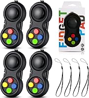 Vista 7 de Skylety 4 piezas de Cam Fidget Pad Controlador, Llavero Fidget, Mini Juego Almohadilla de Mano para la Ansiedad y el Alivio del Estrés Juguete