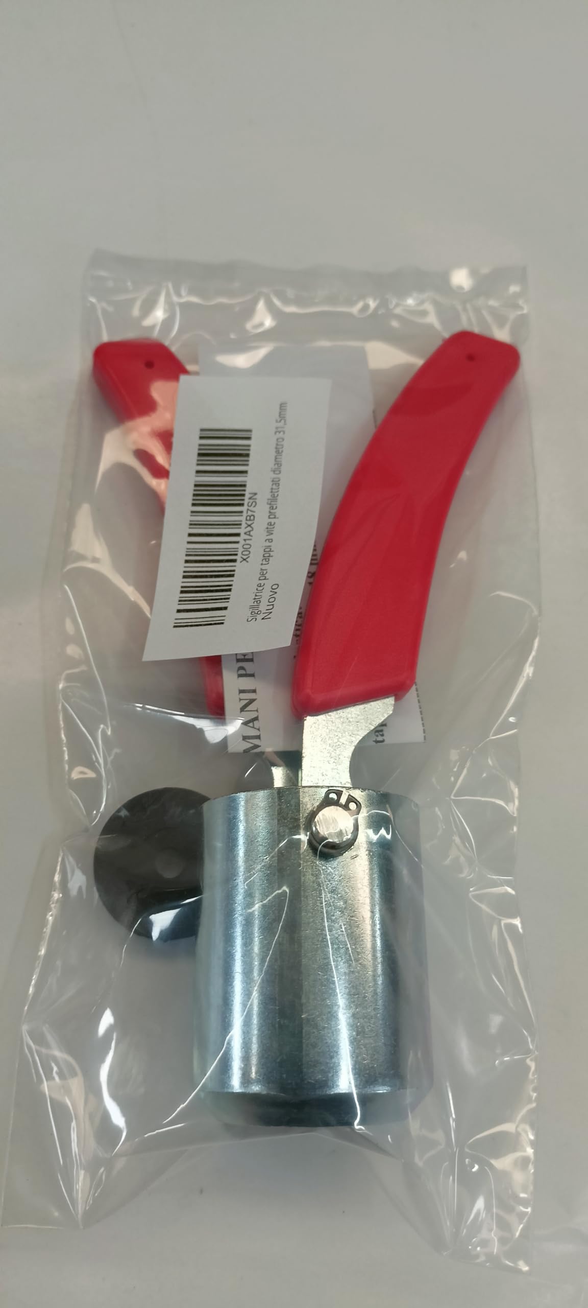 Selladora para tapones de rosca preroscados diámetro 31,5 mm