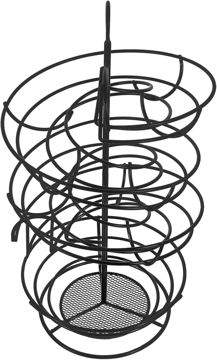 Spiral Iron Egg Basket Large Capacity Metal Chicken Egg Storage Rack for Kitchen Countertop and Home