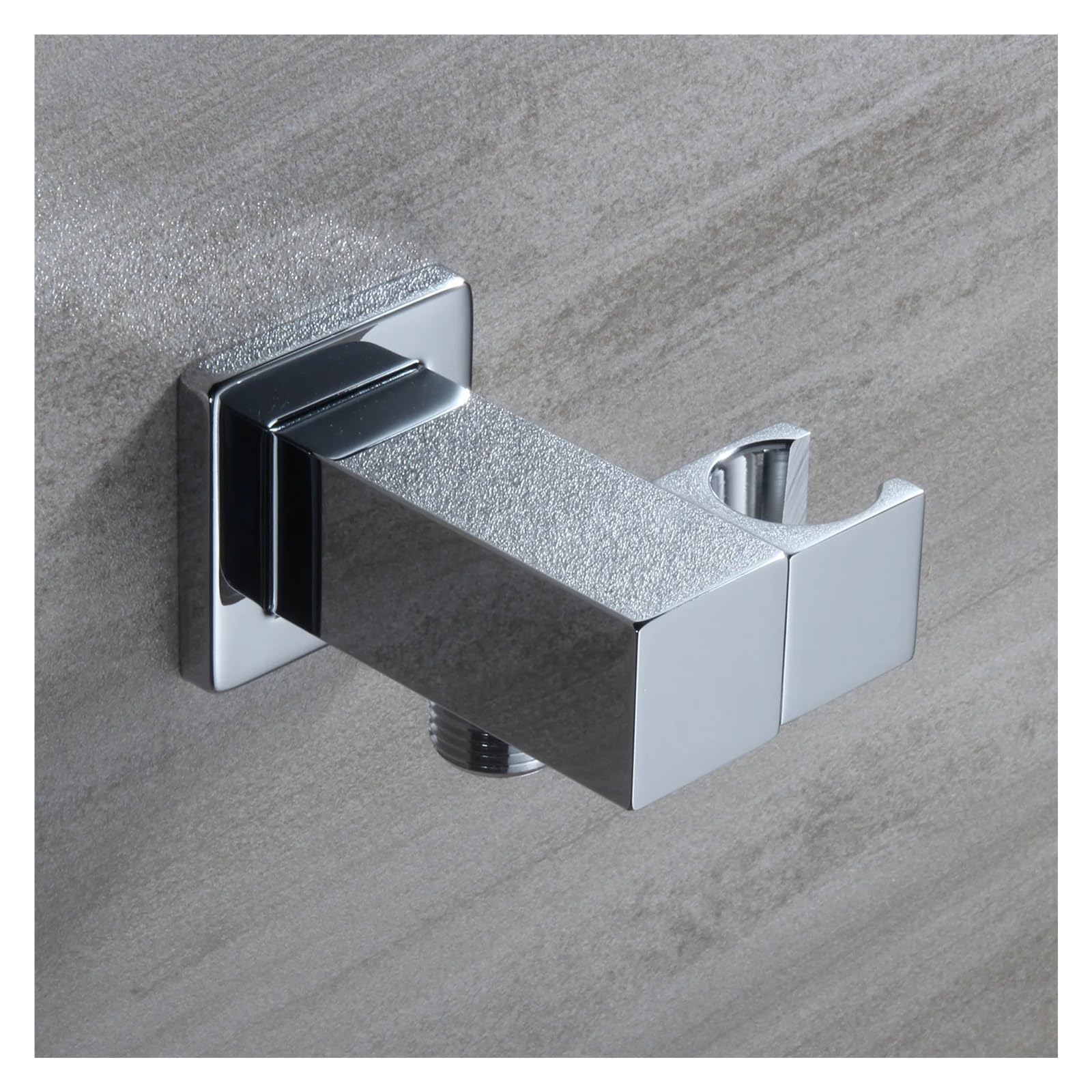 Badezimmer-Handbrause, Halterung, Wandanschluss, Wandauslass, Ellenbogen, Messing, Wandmontage, Handbrausestütze (gebürstet)