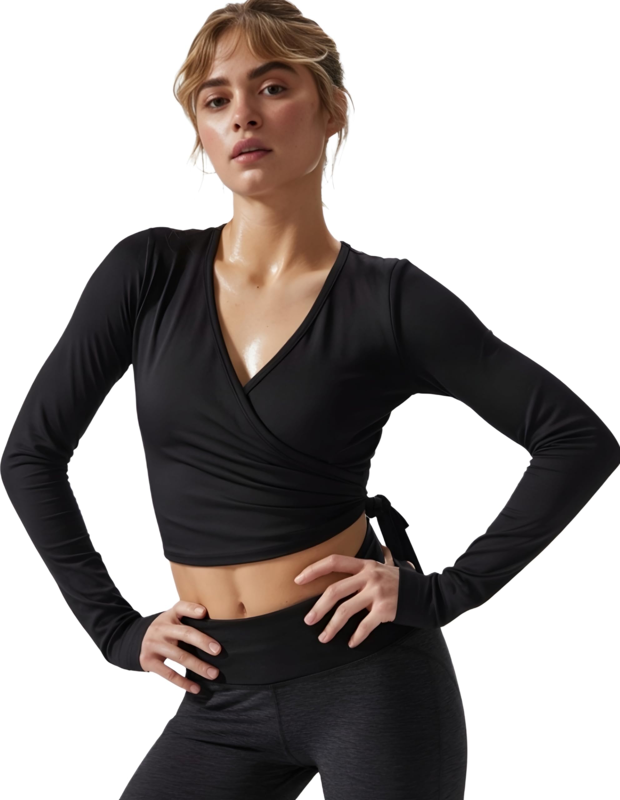 sightbomb SOFTLINE Active WEAR/Casual WEAR Cuddle WRAP Microfiber TIE Around Fullsleeve TOP for Women-picture-38