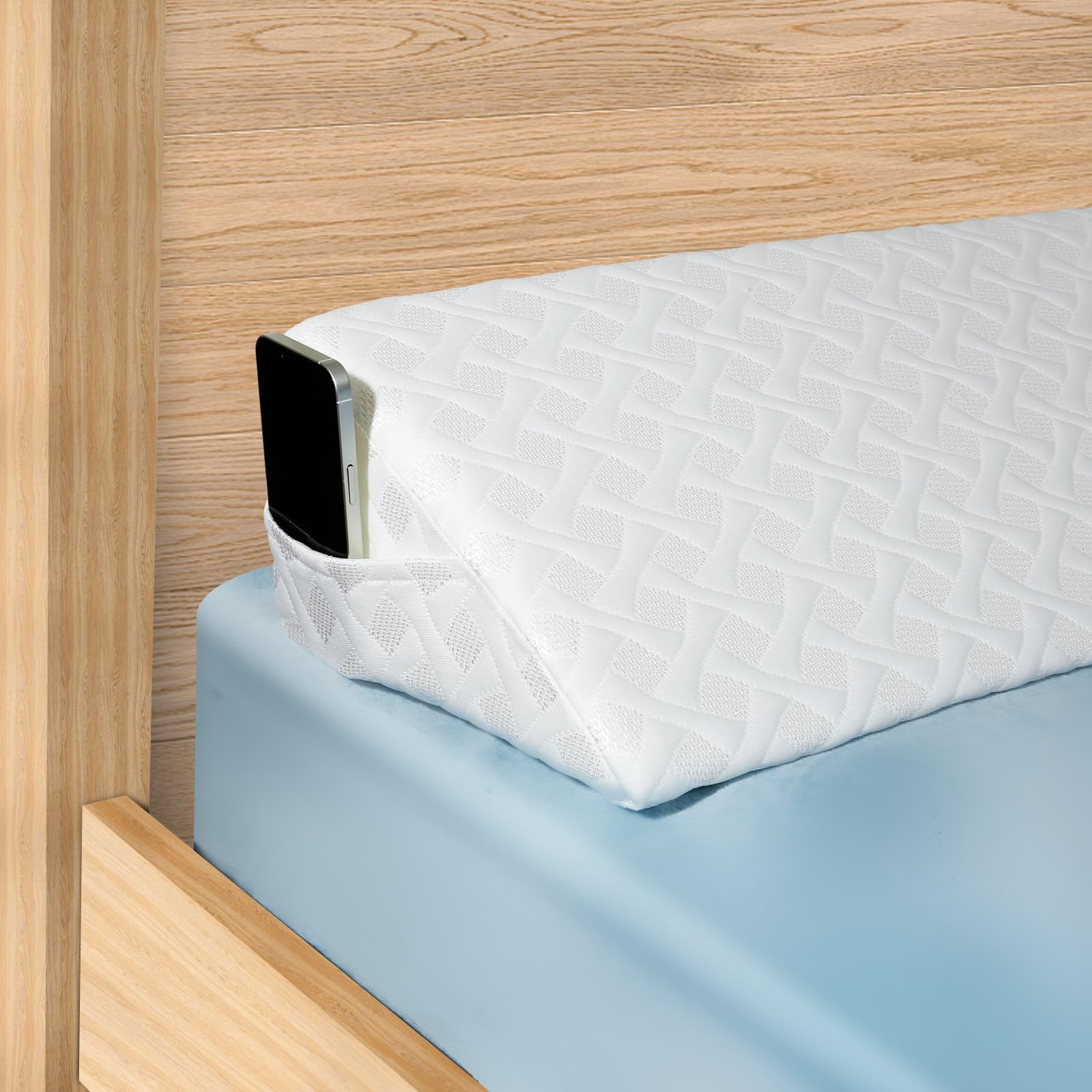 ETERBLOSS Twin Size(Arched White10 x6 x39) Bed Wedge Pillow