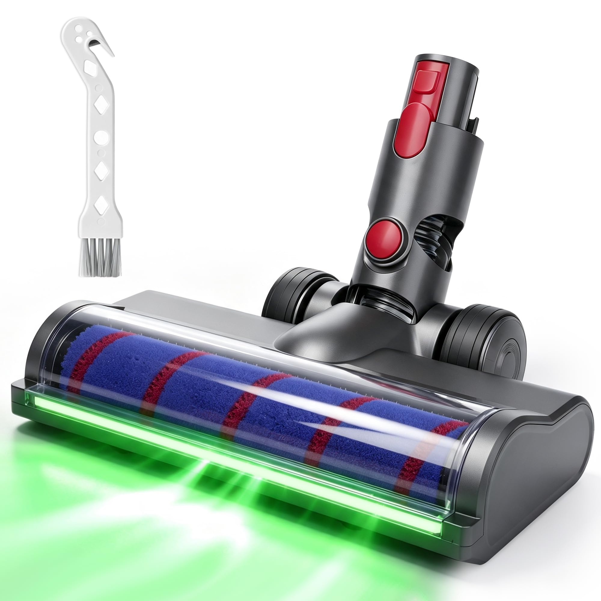 Brosse pour Dyson V7 V8 V10 V11 V15 Aspirateur avec Lumière LED Verte