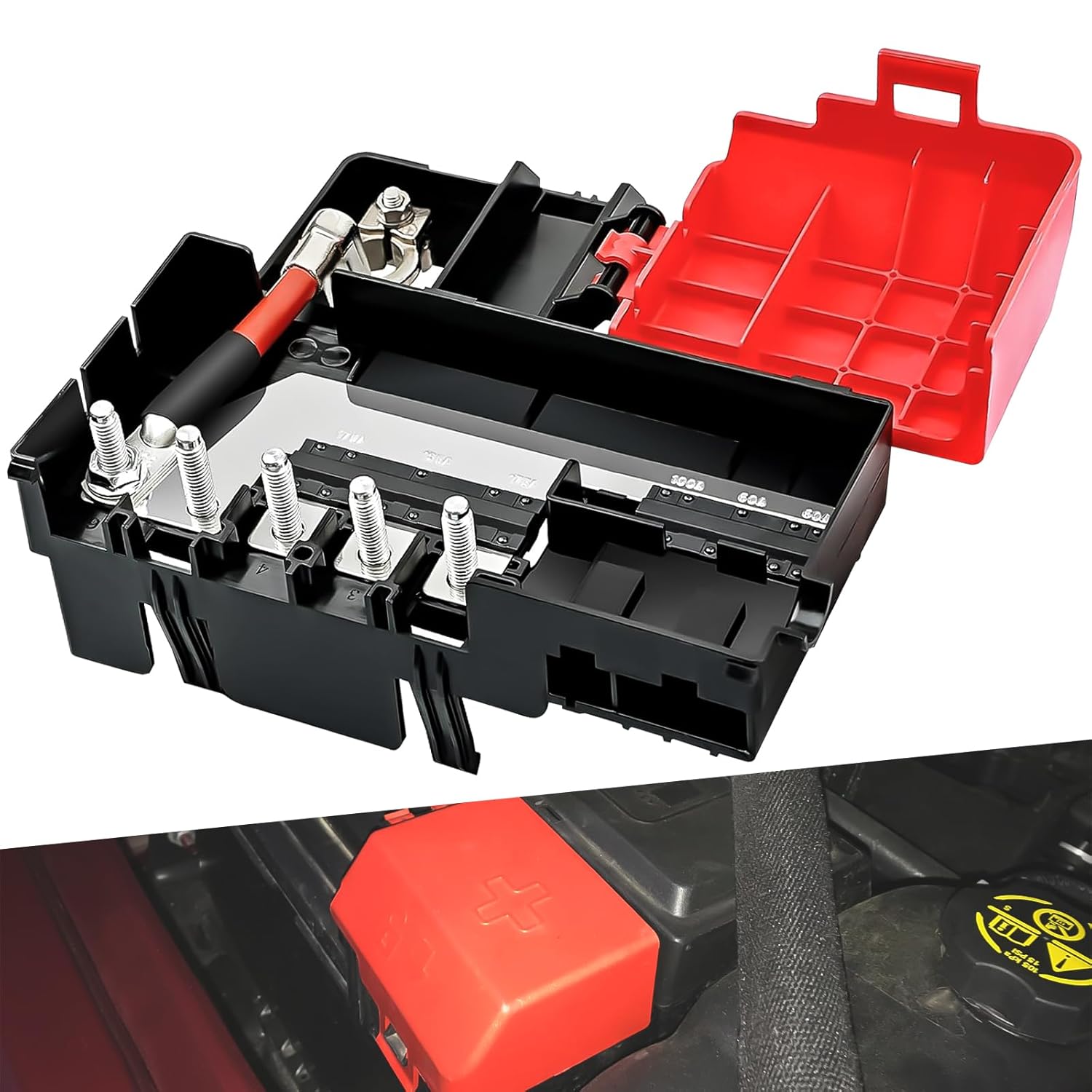 Battery Distribution Fuse Block Compatible with 2015-2020 Chevrolet Suburban Tahoe GMC Yukon Cadillac Escalade, Compatible with 2014-2016 Silverado Sierra 1500 2500HD 3500HD Replaces 84354716 22985570