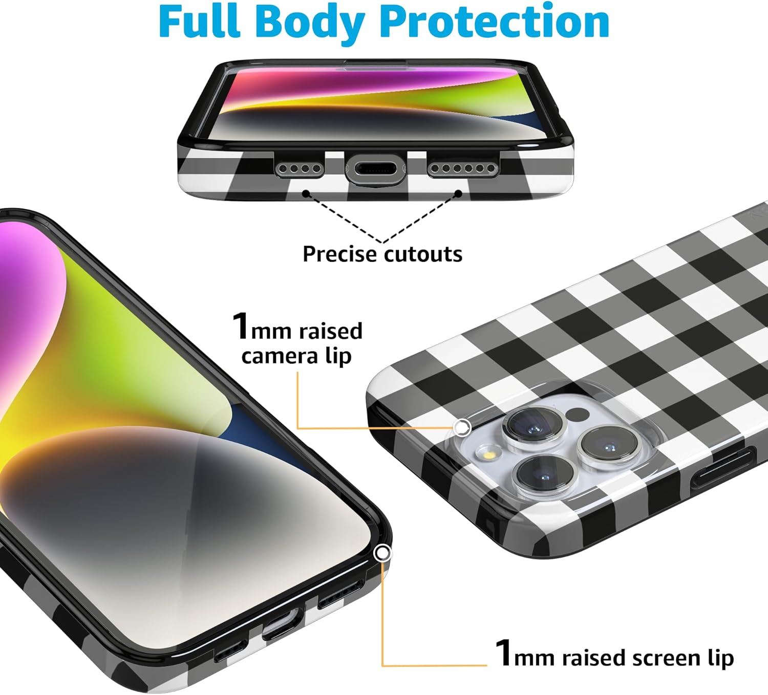 Casely iPhone 16 Pro Case | Check Me Out | Checkerboard | Compatible with MagSafe | Classic Ultra Slim Design