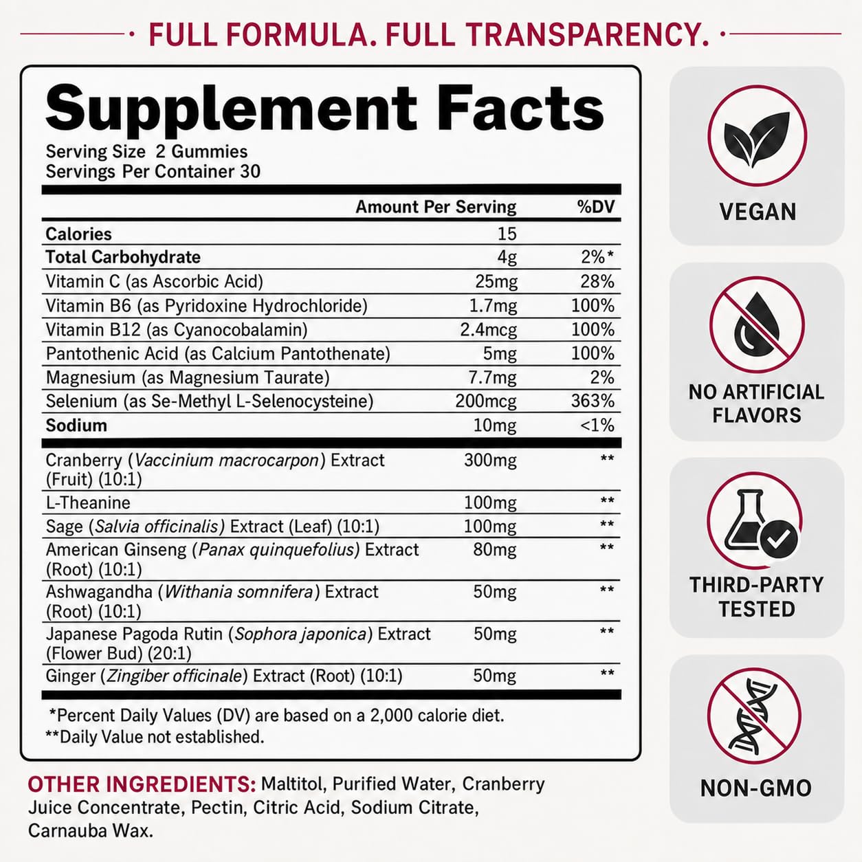 Kidney Cleanse Detox & Repair for Women Cranberry Supplement 60 Gummies — Amazon image 9