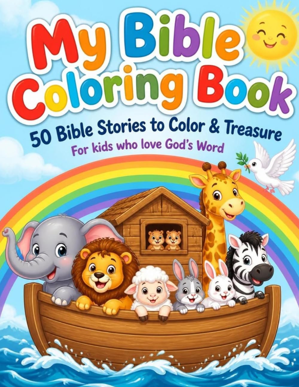 Bible Coloring Book for Kids: Coloring while learning about the Bible!