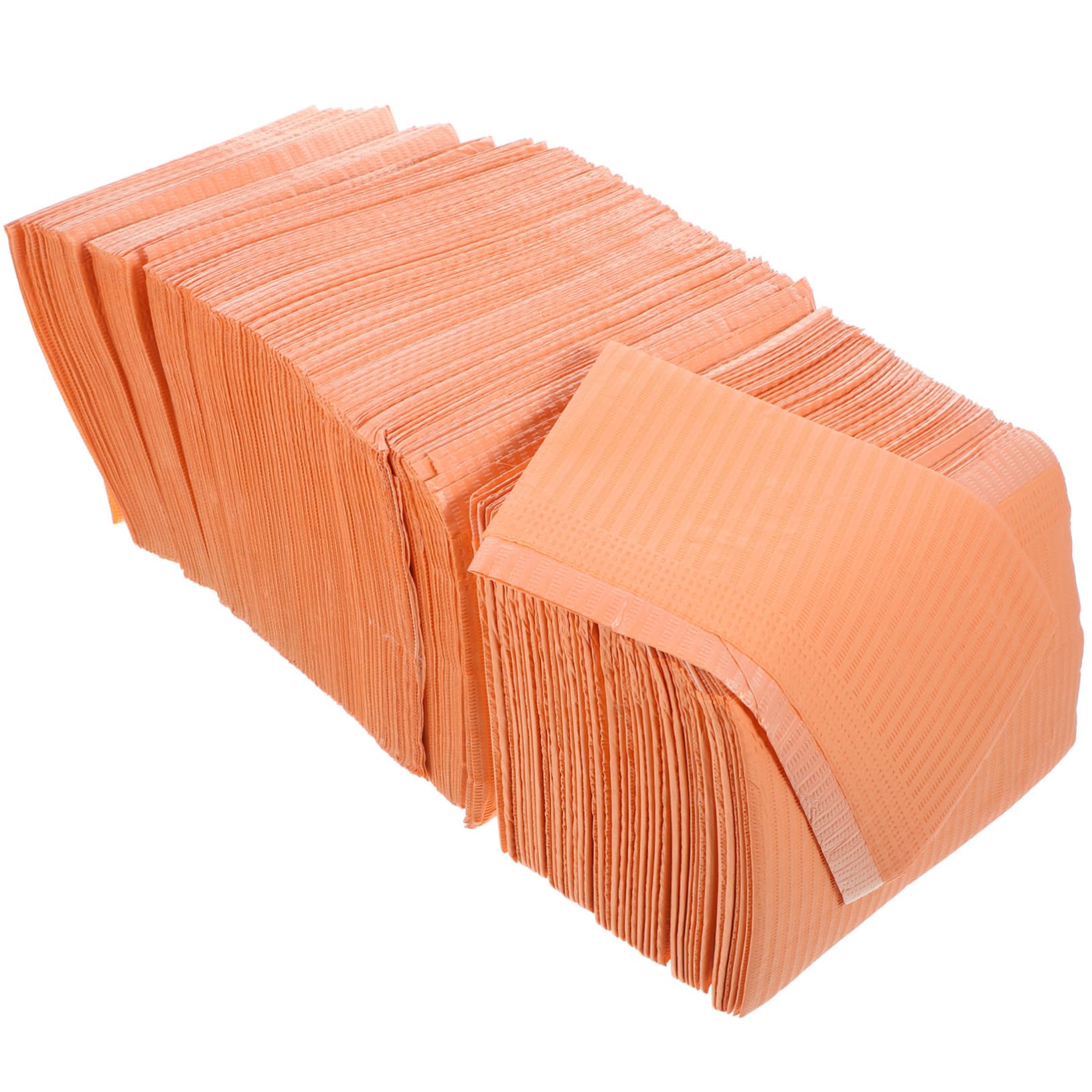 VALICLUD Tappetino per Unghie Monouso in Polpa, 125 Pezzi, Protegge Piano del Tavolo, per Salone Manicure e Studi Dentistici | Arancione, per Tavolo Manicure Professionale e Studi Odontoiatrici, Accessori Nail Art