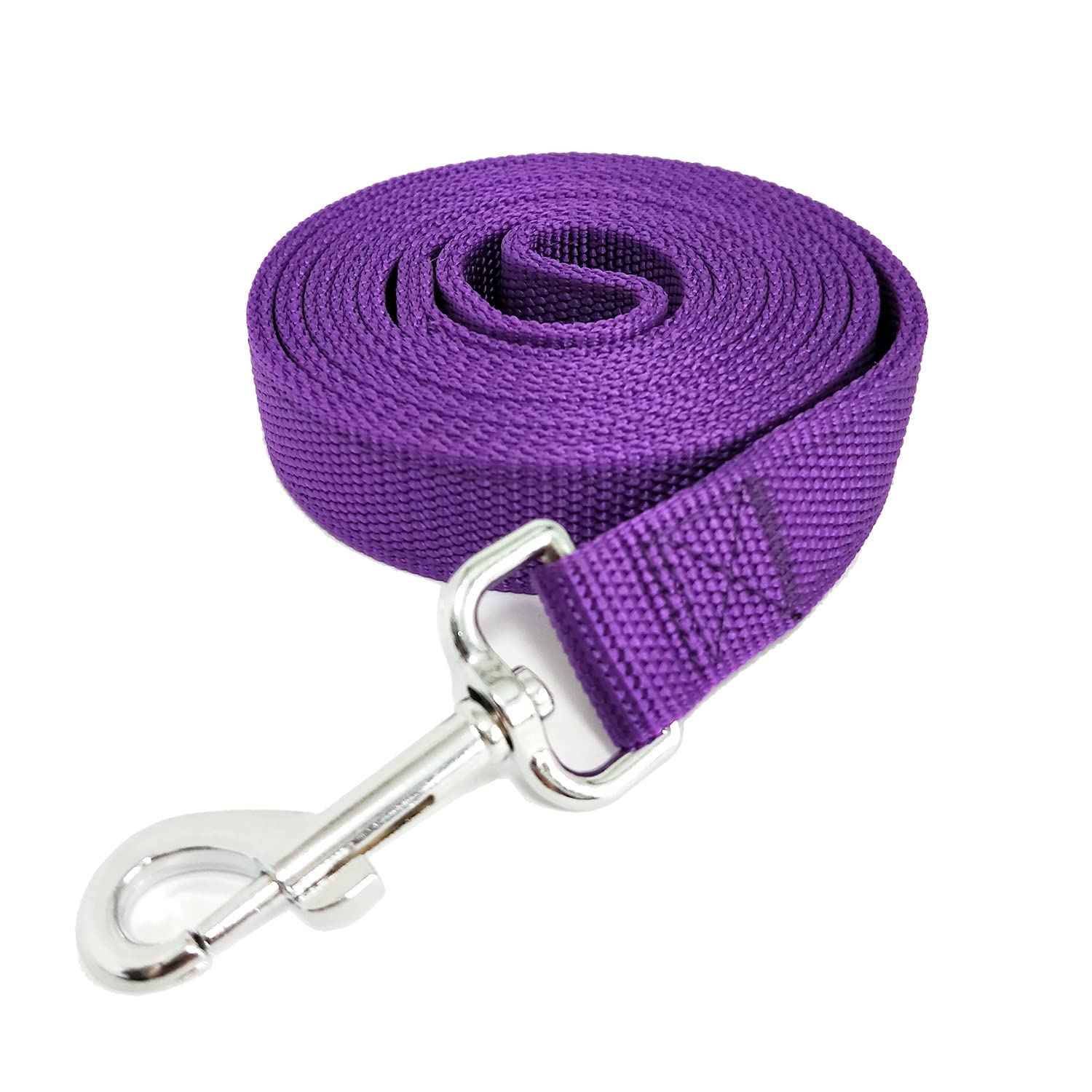 Correa de nailon para perro con 2 capas, 4 pies/6 pies/7 pies de largo, 1 pulgada de ancho para perros medianos y grandes