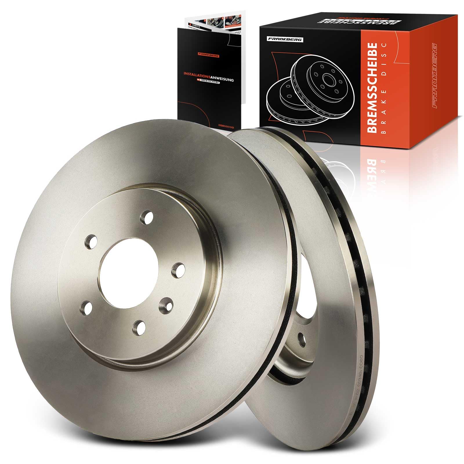 Frankberg Zestaw tarcz hamulcowych wraz z 2 x tarczami hamulcowymi z przodu wentylowane Ø 321 mm kompatybilne z Insignia B Sports Tourer Z18 Insignia B Grand Sport Z18 Replace # 13517853