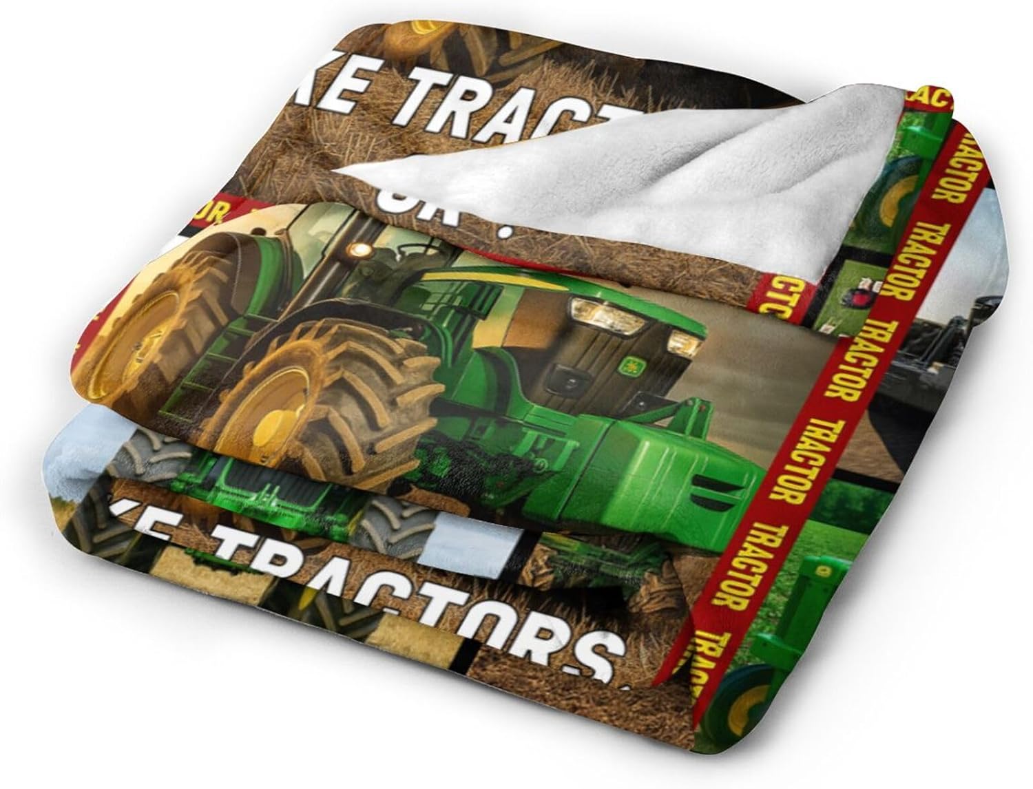 Tractor Blanket Soft Plush Fleece Farm Truck Throw Blankets Cozy Fuzzy Tractor Stuff Bedding Car Gifts for Women Girls Boys Kids Adults 40"X50" - Image 4