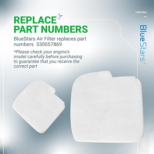 Miniatura 8 de BlueStars 530057869 Filtro de aire - Compatible con Poulan P3818AV P4018AV 4218A 4218AVX PP3516AVX PP4218AV PP4218AVHD PP4218AVL Poulan Pro 42cc