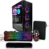 Computadora de escritorio para gaming VRA - Intel Core i7-4790 AMD RX 580 8GB | Optimizada para Fortnite 150 fps y Roblox. Incluye 16GB RAM, 512GB SSD, teclado RGB, mouse, barra de sonido. Sin monitor. 1