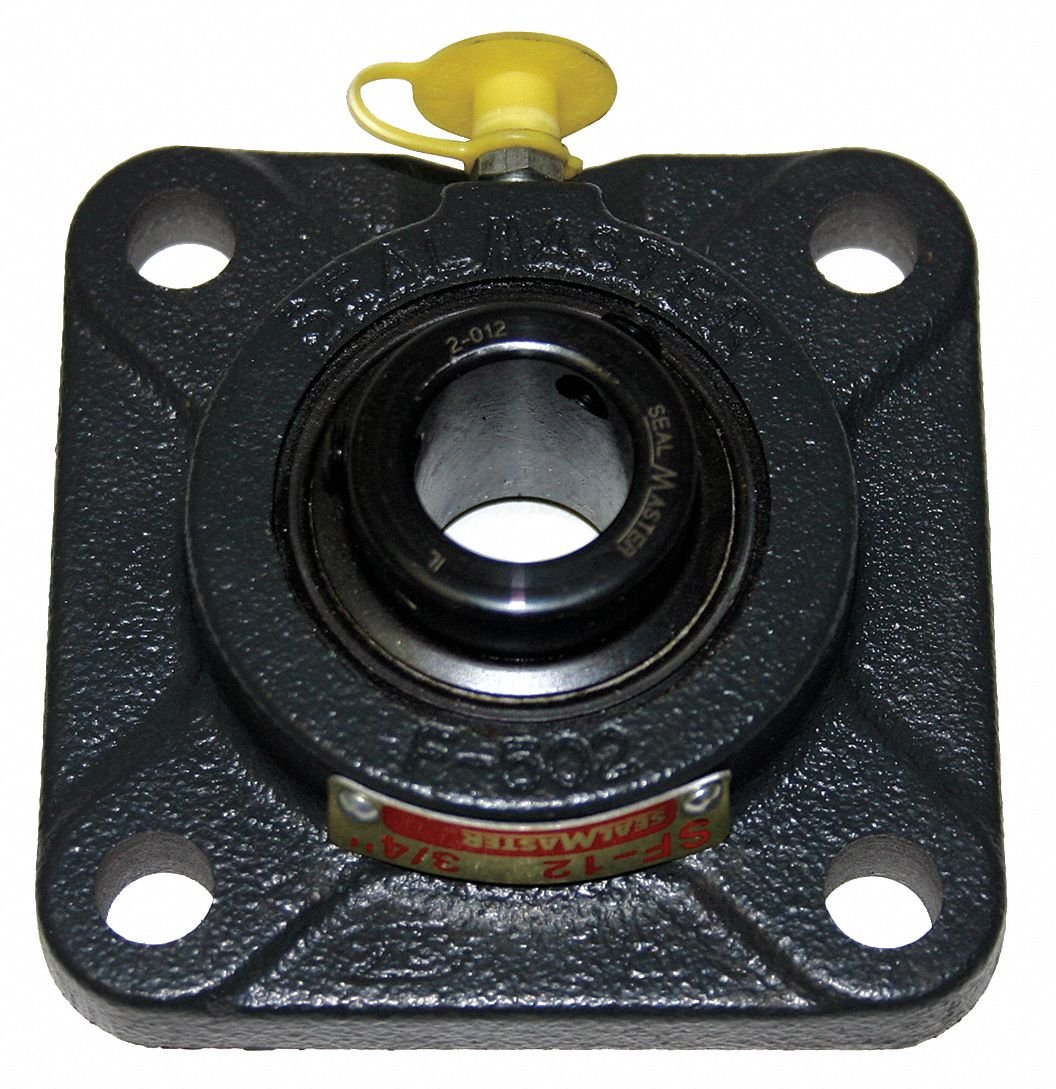 Flange Bearing, 4-Bolt, Ball, 1-3/16