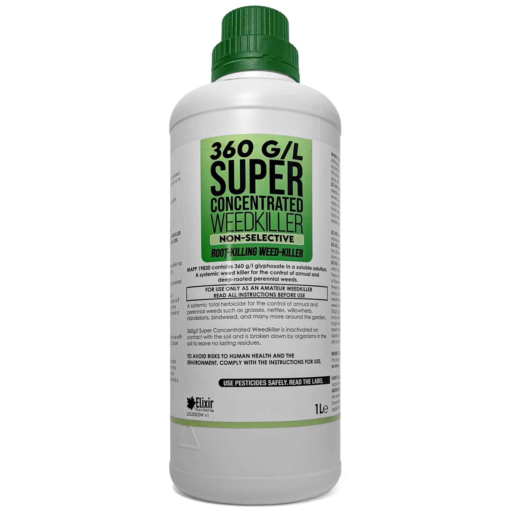 Home and Garden Strong Weed Killer Kills All Green Weeds, 1L