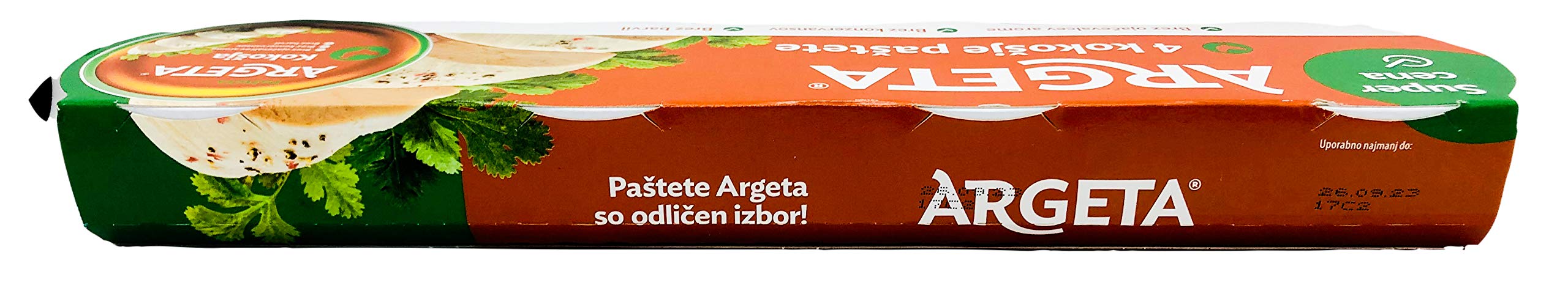 Argeta Patè Sans conservateurs en bocal (Coffret Cadeau Poulet 12 Boîtes 95 gr, 95 Grammes)