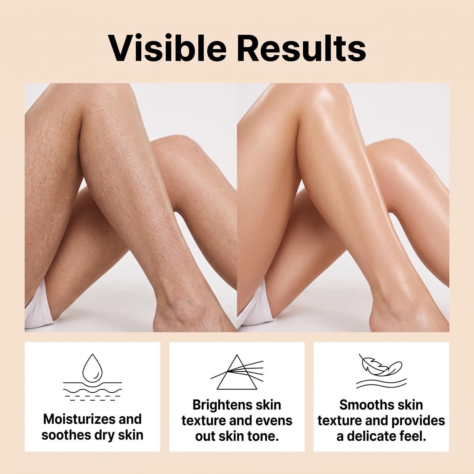 Olio per il corpo anti-invecchiamento, rassoda la pelle e dona una pelle luminosa, assorbe rapidamente, per braccia, gambe e tutto il corpo (5 pezzi)