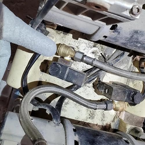 Miniatura 7 de Othmro Válvula de retención de compresor de aire de latón de 2 vías 0.63x0.55 pulgadas macho roscado accesorio neumático compresor de aire válvula