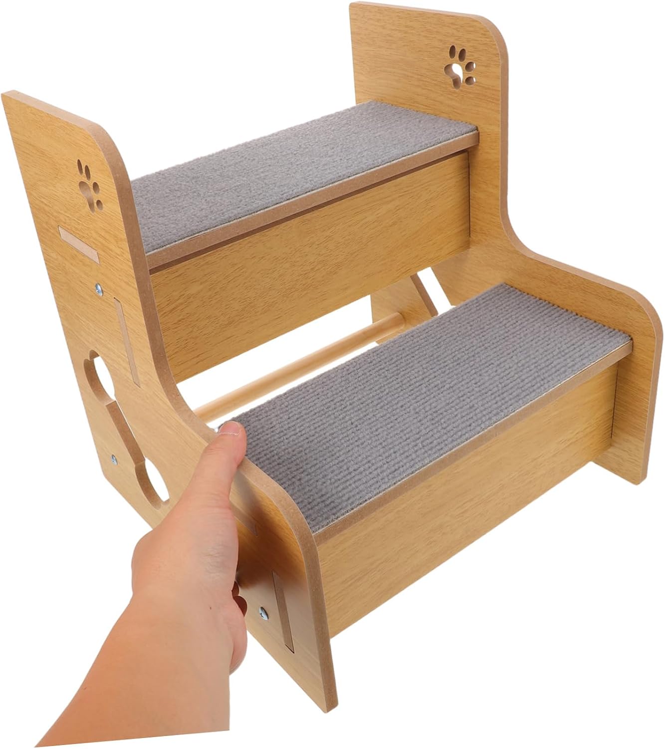 SUPVOX Pet Stairs for Bed and Sofa Non-Slip Dog Steps for Small Senior Dogs and Cats Portable Multi-Functional Puppy Ladder Space-Saving Comfortable Indoor Ramp