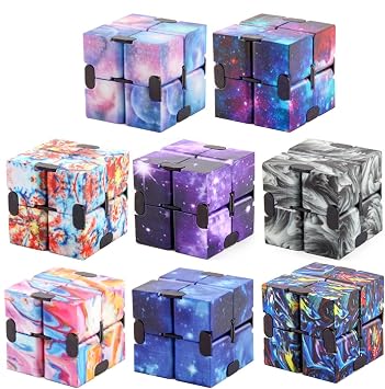 Infinity Cube Fidget Toy - Finger Toy Stress Relief, 1 Piece Infinity Cube | Cube Infinity Fidget, Killing Time, Hand Twister, Add, ADHD, Autism, Party Favor Gift for Boys Girls Office Staff